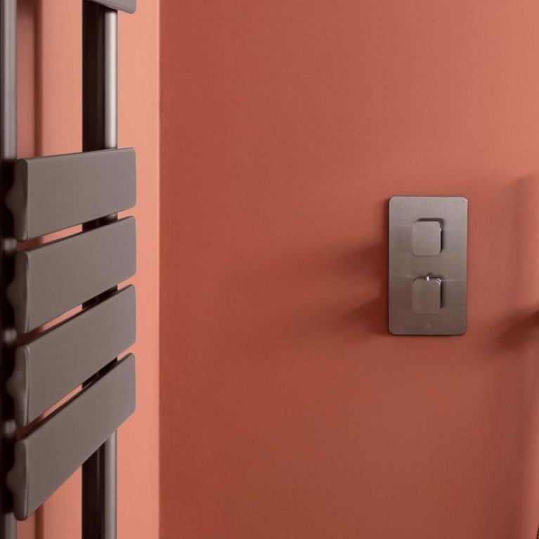 JTP Hix Brushed Black Single Outlet Shower Valve Sanctuary Bathrooms